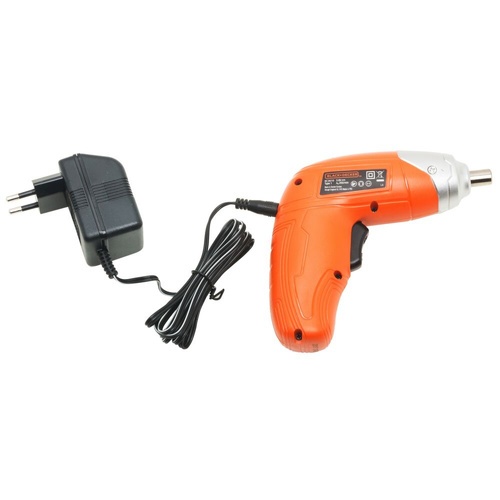 BLACK+DECKER สว่านไขควงไฟฟ้าไร้สาย 3.6V รุ่น KC3610-B1 + ชุดอุปกรณ์เสริม 10 ชิ้น