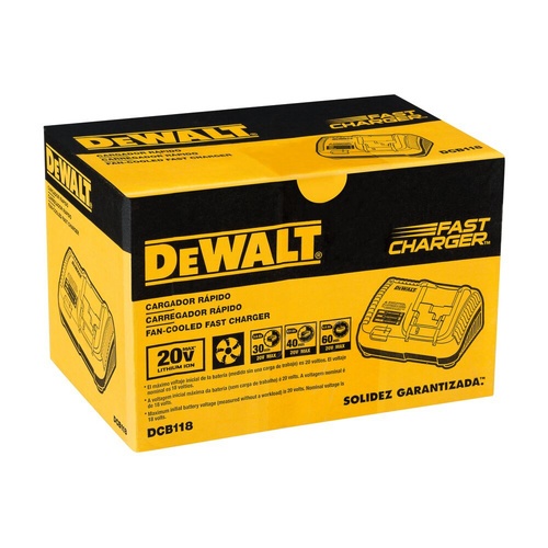 DEWALT แท่นชาร์จแบตเตอรี่ 18V -60V MAX 8A DCB118-KR ชาร์จเร็ว