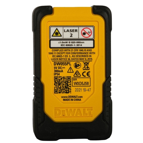 DEWALT เลเซอร์วัดระยะ 16M. Mini รุ่น DW055PL-XJ