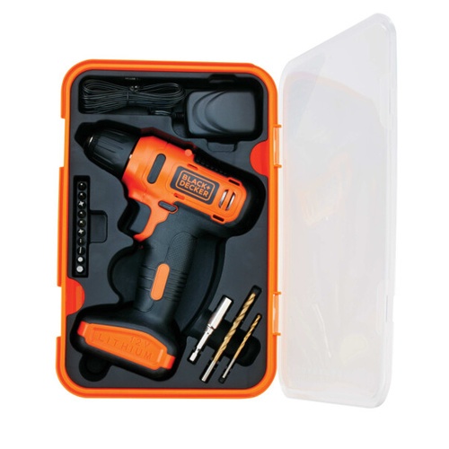 BLACK+DECKER สว่านไฟฟ้าไร้สาย 10มม. 12V รุ่น LD12SP-B1