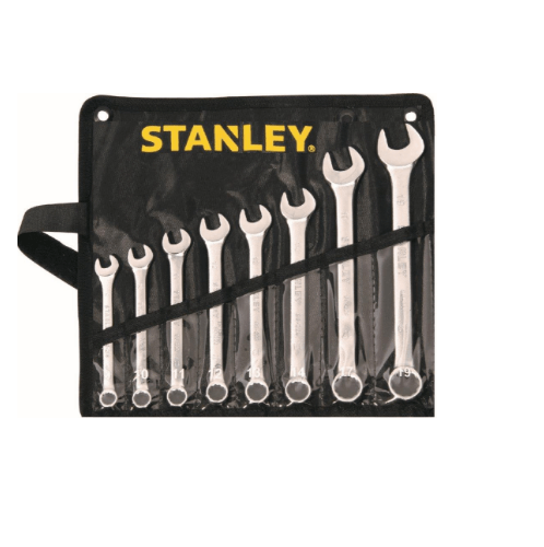 STANLEY ชุดประแจแหวนข้าง ปากตาย 8 ชิ้น รุ่น STMT80940-8  + ซองผ้าสีดำ