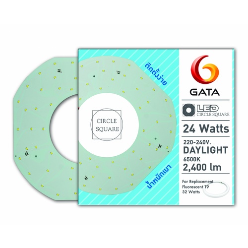 GATA หลอดไฟแม็กแนทแบบกลม AC LED 24W รุ่น ANELLO แสงเดย์ไลท์