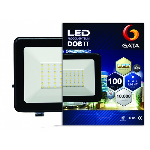 GATA โคมฟลัดไลท์ LED ทรง Slim 100W แสงเดย์ไลท์