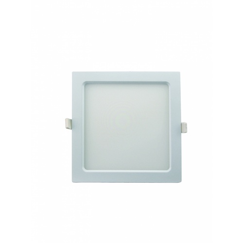 GATA โคมดาวไลท์ LED แบบฝังฝ้าหน้าเหลี่ยม ขอบสีขาว 4นิ้ว 9W รุ่น Slim1  แสงวอร์มไวท์