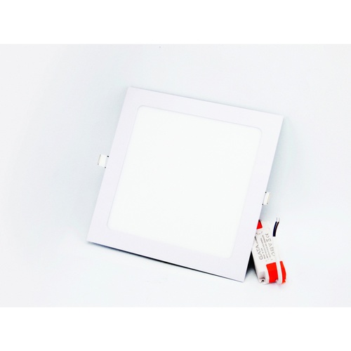 GATA โคมดาวไลท์ LED แบบฝังฝ้าหน้าเหลี่ยม ขอบสีขาว 8นิ้ว 18W รุ่น Slim1 แสงเดย์ไลท์