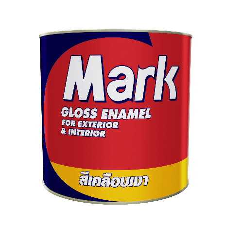 Captain สีเคลือบเงา MARK  #M877  1 กล. สีควันบุหรี่
