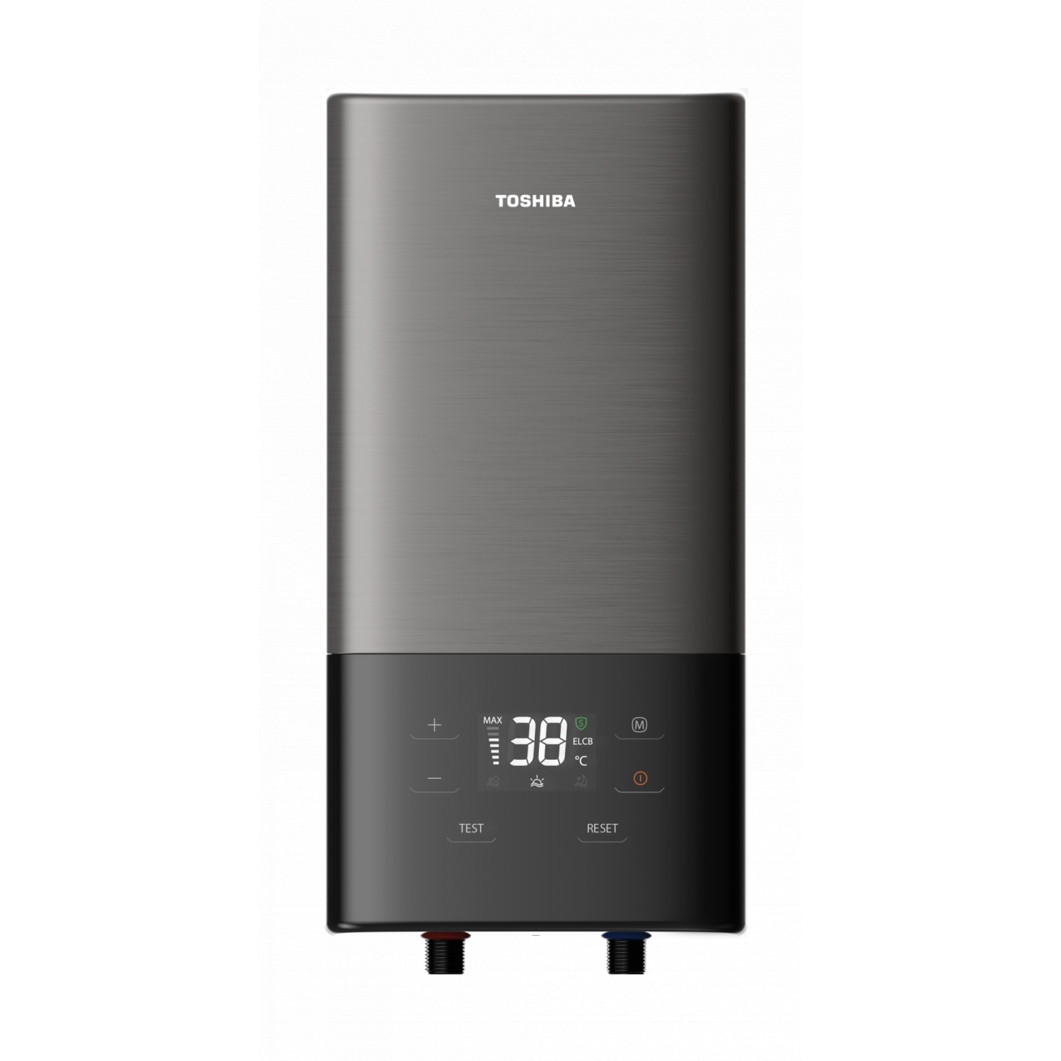 TOSHIBA เครื่องทำน้ำอุ่น 3800 วัตต์ TWH-38EXNTH(T)สีเทา