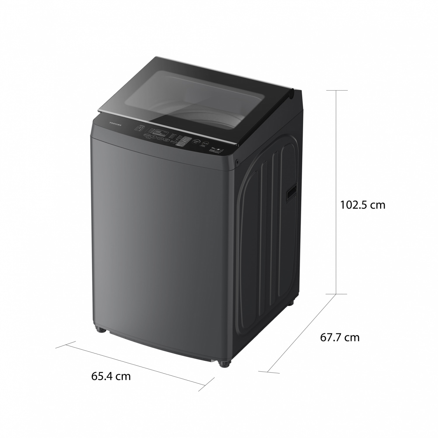 TOSHIBA เครื่องซักผ้าอัตโนมัติ 19 kg. AW-DUHN2000QT(SG) สีซิลเวอร์