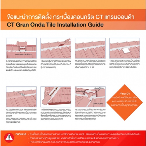 ตราเพชร กระเบื้องหลังคาคอนกรีต CTแกรนออนด้า สีไพลินประกายโชค