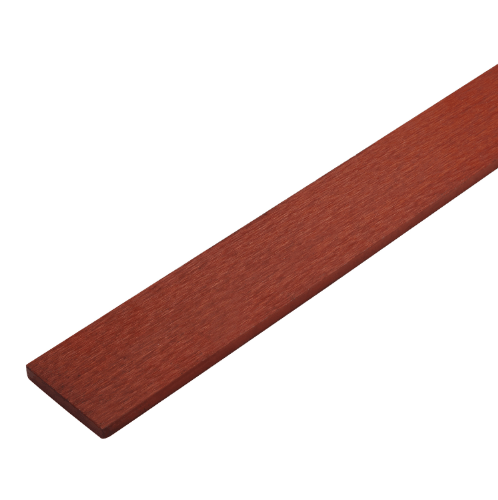 ตราเพชร ไม้รั้ว หัวตรง ลายเสี้ยน 1.5x10x100ซม. สีแดงประกายทอง