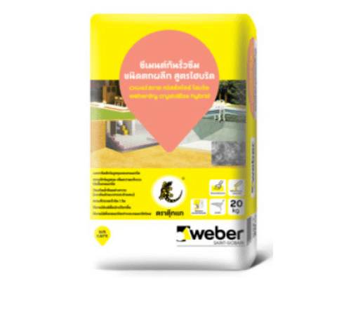 Weber ปูนนอนชริ้งค์เกราท์ เวเบอร์ดราย คริสตัลไลซ์ ไฮบริด 20 กก.