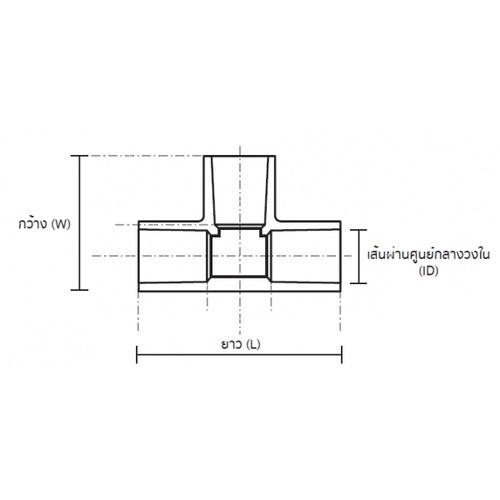 AAA สามทางลด หนา 4x2 1/2(100x65) ชั้น 13.5