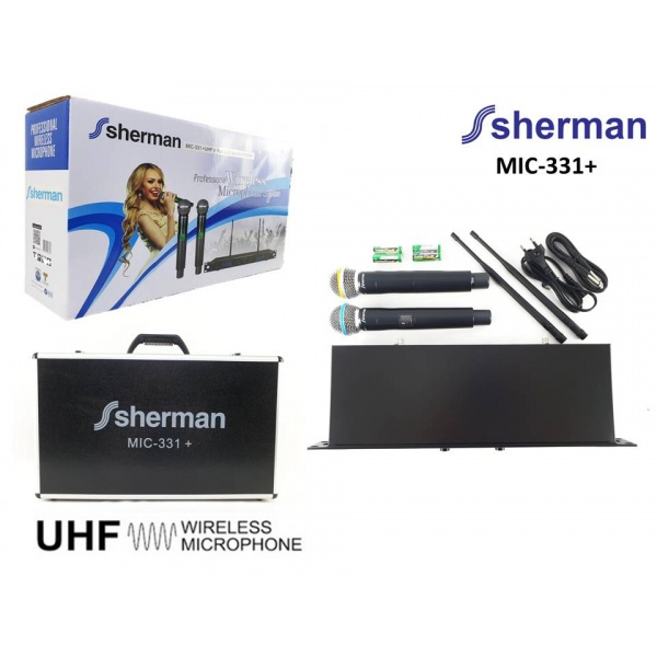 Sherman ชุดรับ-ส่งไมโครโฟนไร้สาย MIC-331 Plus