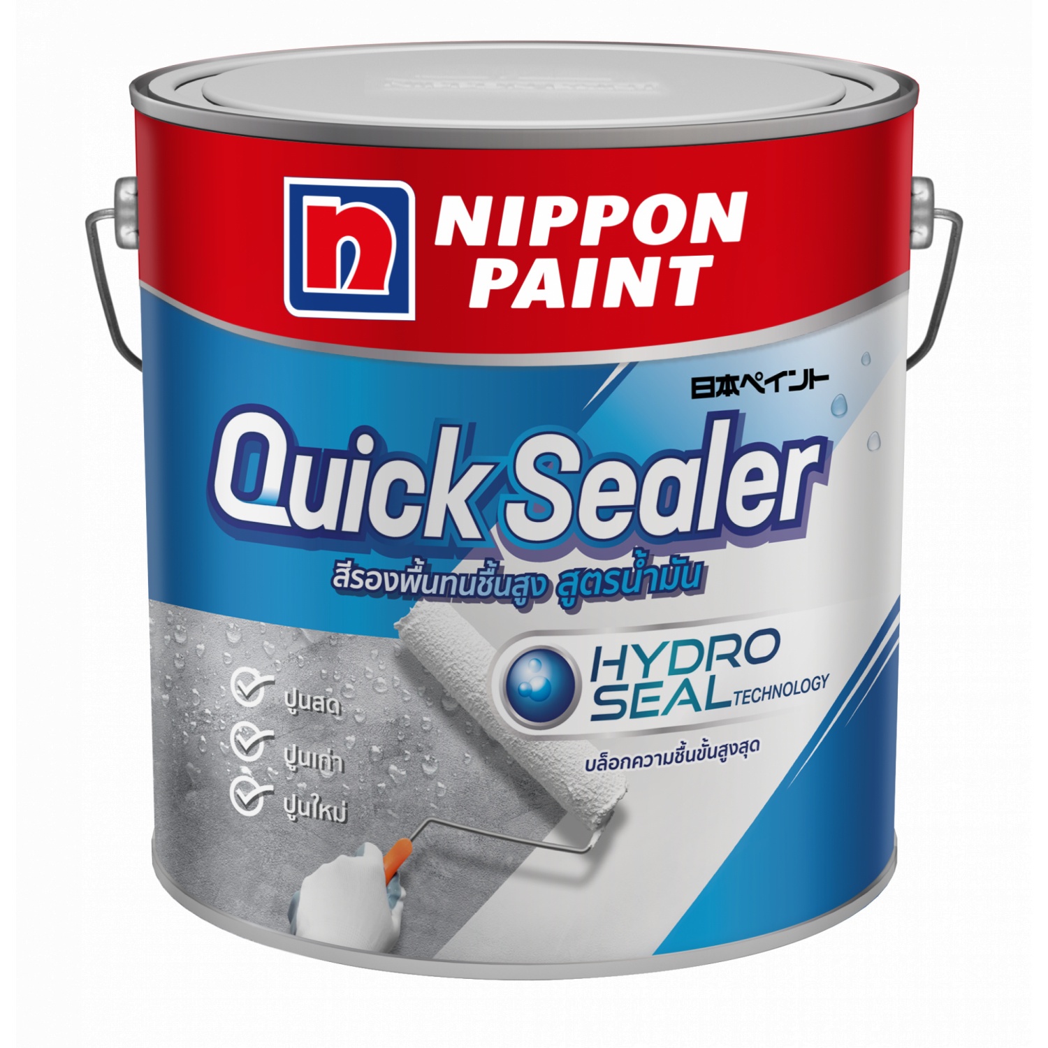 Nippon สีรองพื้นปูนใหม่ สูตรน้ำมัน ควิก ซิลเลอร์  1 กล สีขาว