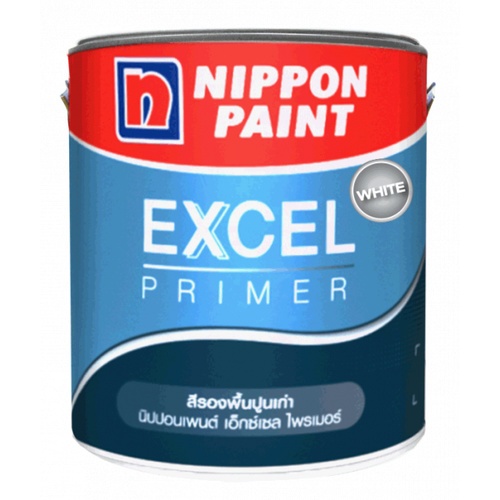 NIPPON PAINT สีรองพื้นปูเก่า EXCEL PRIMER ขนาด 1 แกลลอน สีขาว