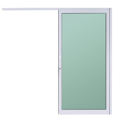 A-Plus ประตูบานแขวน  ขนาด 100x205 cm. A-DS/010 สีขาว