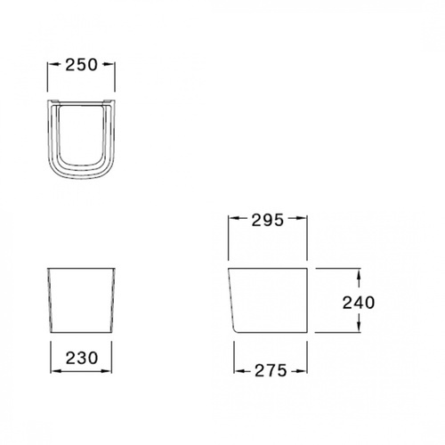 Cotto ขารองอ่างแบบตั้งลอย รุ่น บริโอ C4241