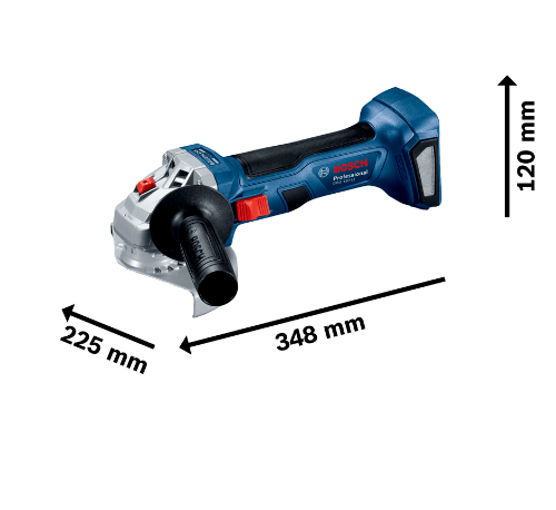 BOSCH เครื่องเจียร์ 4นิ้ว ไร้สาย 18V Brushless solo รุ่น GWS180-Li (ตัวเครื่องปล่า)