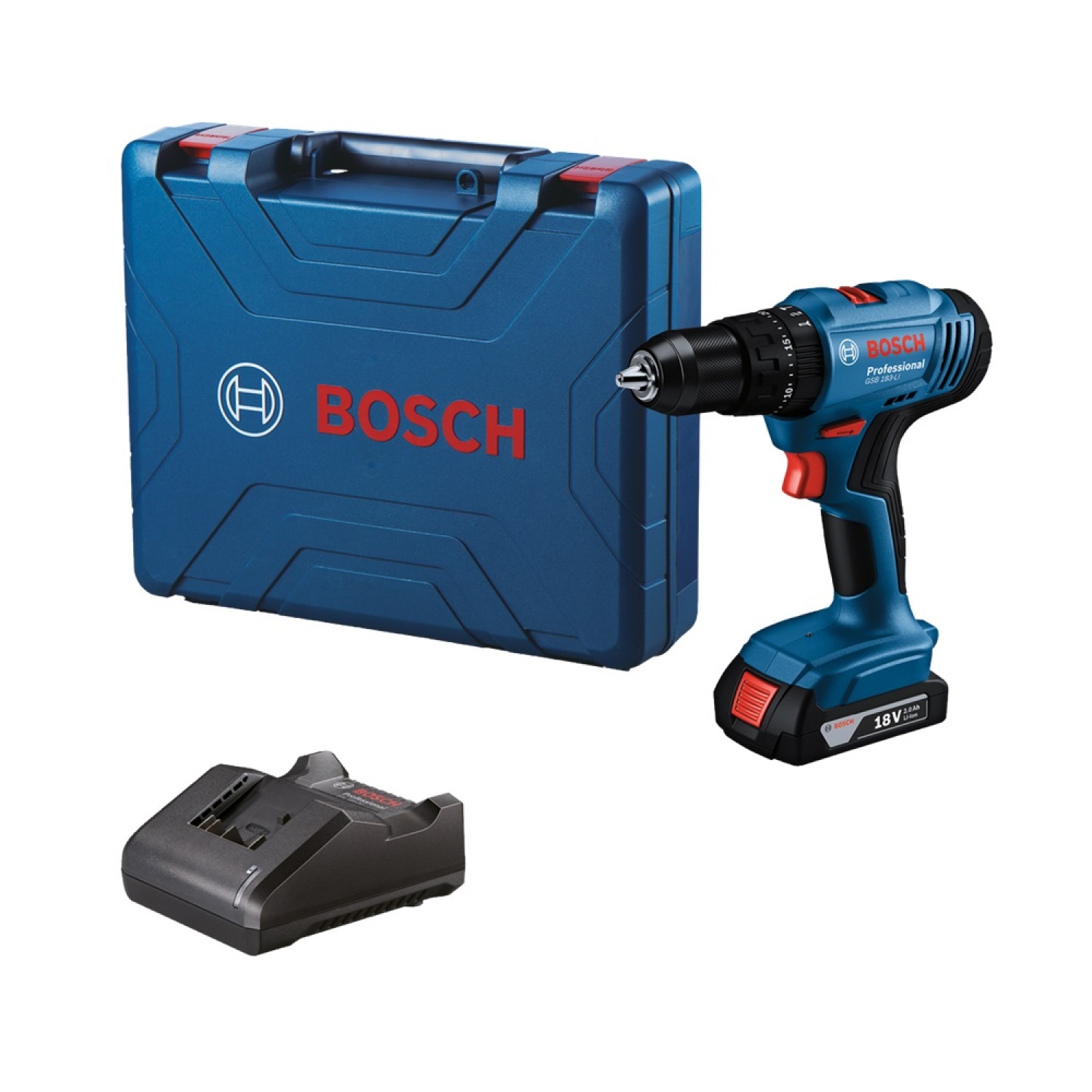 BOSCH สว่านกระแทกไร้สาย BL 18V 2.0Ah 1xBatt รุ่น GSB183-Li