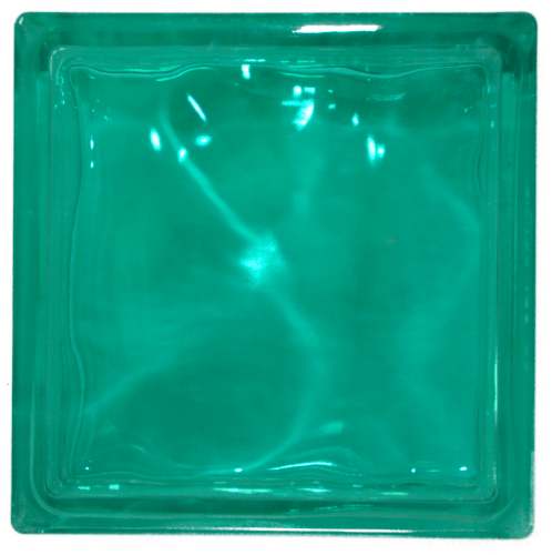 ช้างแก้ว บล็อกแก้วสี แก้วนภา N-016/943 190x190x80 มม. สีเขียว
