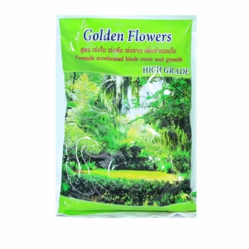 Golden Flower ปุ๋ยอินทรีย์ สูตรเร่งใบ เร่งต้น เร่งราก เพิ่มจำนวนใบ 1 กก.