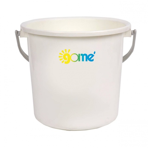 GOME ถังน้ำหูหิ้วกลม 4.5 กล. ขนาด 30x30x29.5 ซม. รุ่น J0521-4 สีขาว