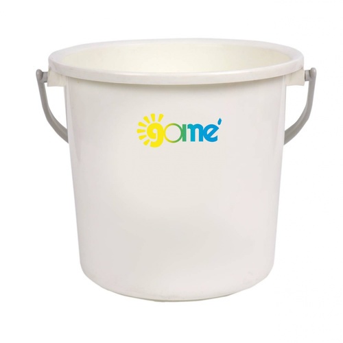 GOME ถังน้ำหูหิ้วกลม 6.5 กล. ขนาด 34x34x33.50 ซม. รุ่น J0521-6 สีขาว