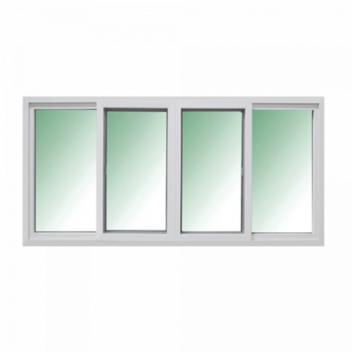 RAKANGTHONG หน้าต่างไวนิล บานเลื่อน FSSF 180x110ซม. สีขาว พร้อมมุ้ง
