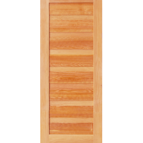 D2D ประตูไม้ดักลาสเฟอร์ บานทึบ ทำร่อง ขนาด70x200ซม. Eco Pine-050 ไม้ธรรมชาติ
