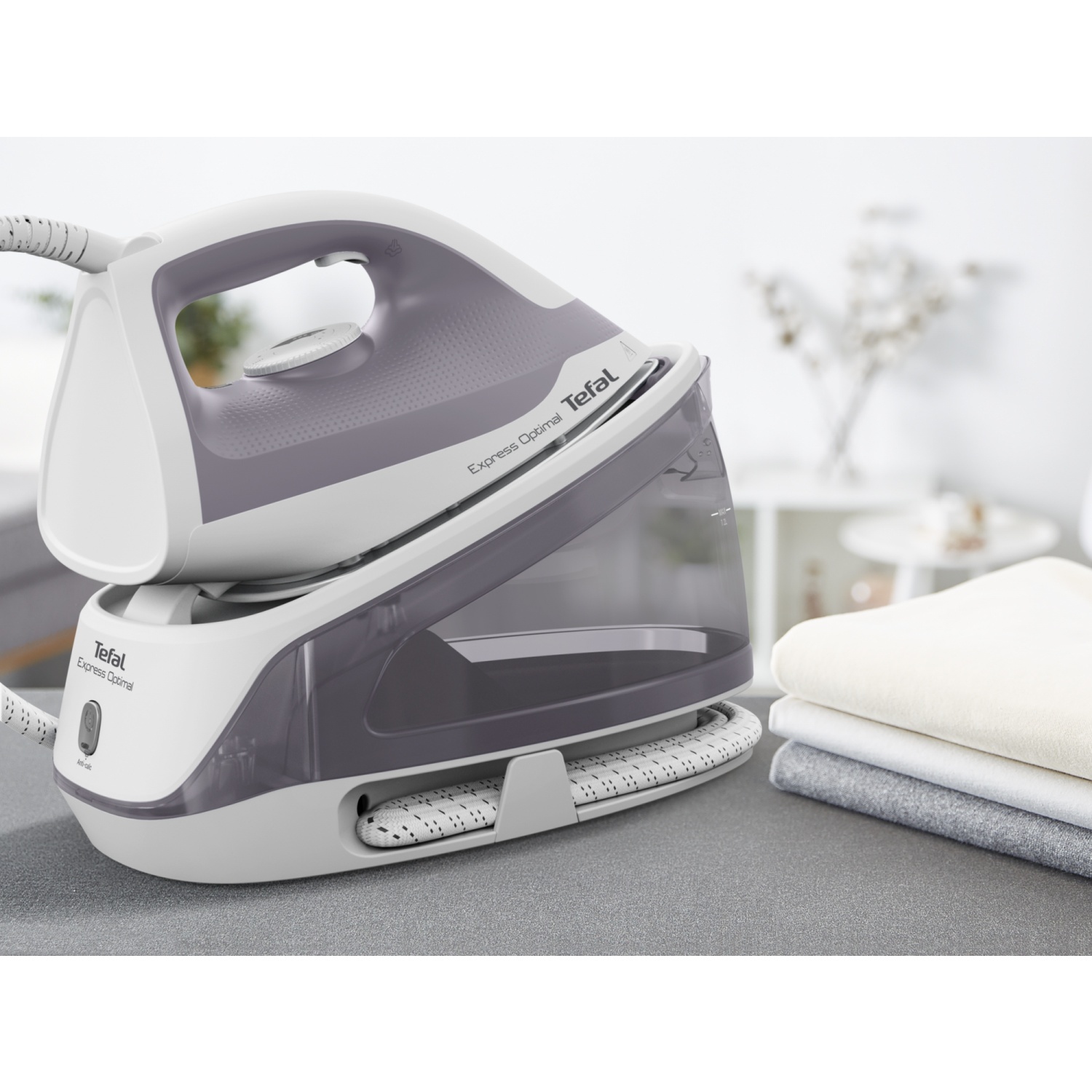 TEFAL เตารีดไอน้ำแบบแยกหม้อต้ม 2200 วัตต์ รุ่น SV4111T0 สีเทา