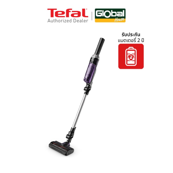 TEFAL เครื่องดูดฝุ่นไร้สาย X-NANO ESSENTIAL 100 วัตต์ รุ่น TY1129WO สีดำ-ม่วง