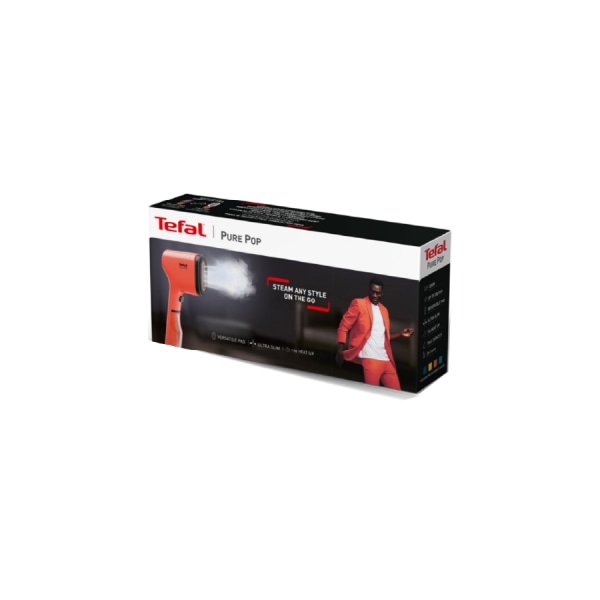 TEFAL เครื่องรีดถนอมผ้าแบบพกพา Pure Pop 1300 วัตต์ 0.7 ลิตร รุ่น DT2022E1 สี Coral Red