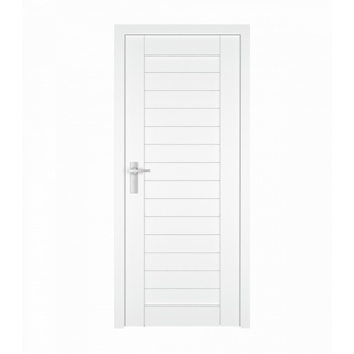 ประตูไม้จริงสีขาว A80-WH 80x200 cm.