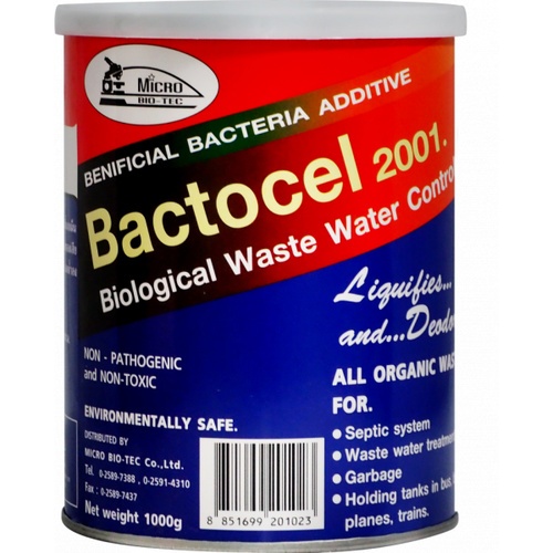 Bactocel จุลินทรีย์ ชีวภาพ (ชนิดผง) เข้มข้น กำจัดของเสีย ปรับสภาพน้ำ 1000 กรัม รุ่น 2001