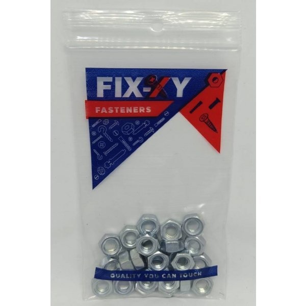 FIX-XY น็อตตัวเมีย 1/4 (25 ชิ้น/ถุง)