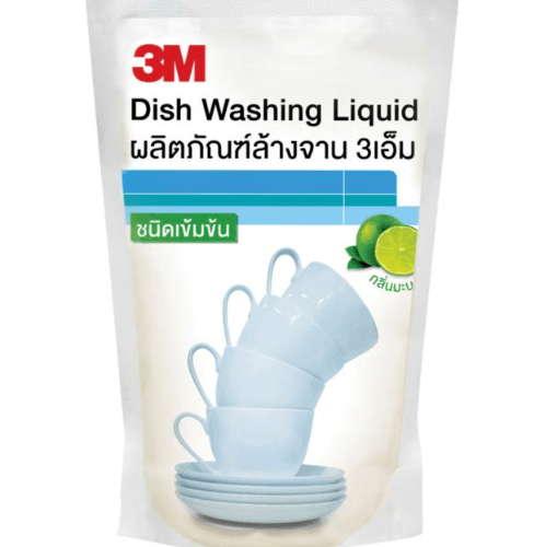 3M น้ำยาล้างจาน สูตรมะนาวเข้มข้น แบบถุง ขนาด 550 ml.