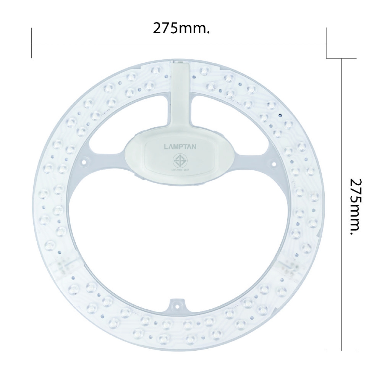 LAMPTAN หลอดไฟเพดานวงกลม แผงแม่เหล็ก LED LENS 55W แสงเดย์ไลท์