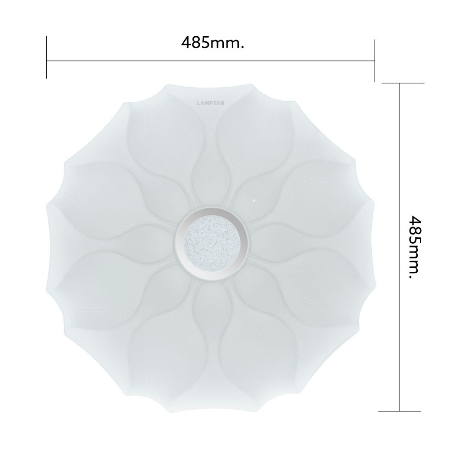 LAMPTAN โคมไฟเพดาน LED 50W รุ่น BOTAN ปรับได้ 3 แสง