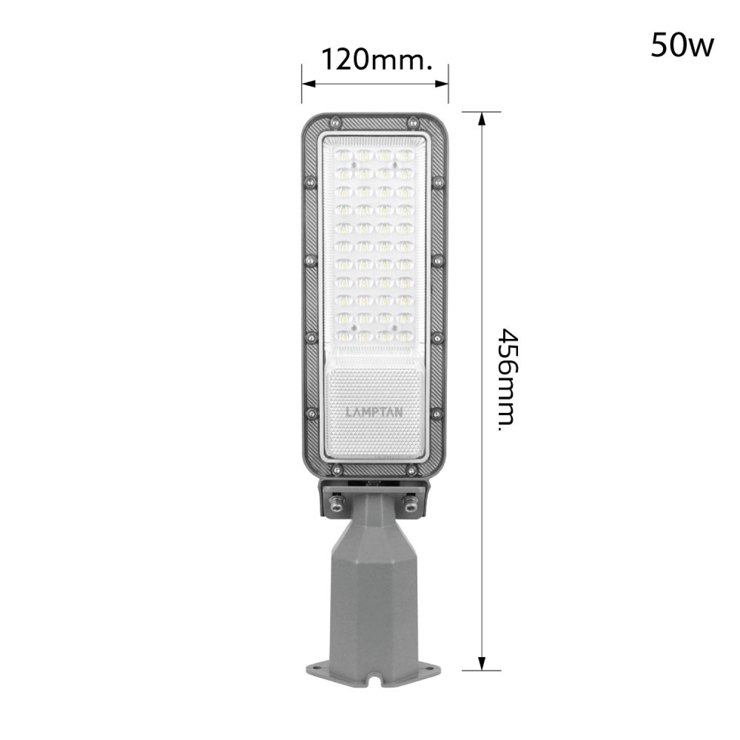 LAMPTAN โคมไฟถนน LED 50W แสงเดย์ไลท์ รุ่นนิวลีดเดอร์