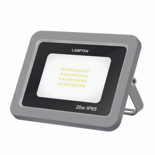 LAMPTAN โคมไฟฟลัดไลท์ LED 20W แสงวอร์มไวท์ รุ่นแท้งค์ IP65