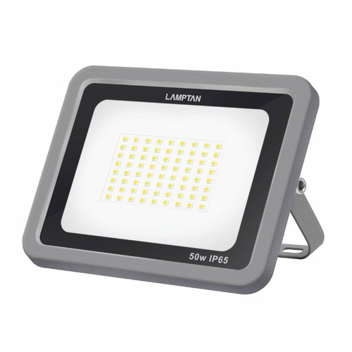 LAMPTAN โคมไฟฟลัดไลท์ LED 50W แสงวอร์มไวท์ รุ่นแท้งค์ IP65