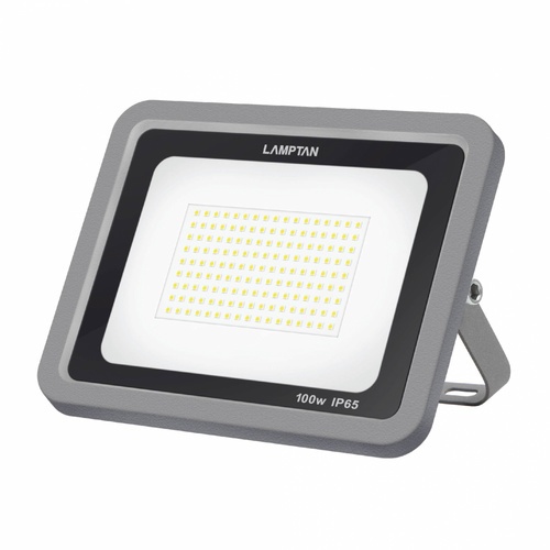 LAMPTAN โคมไฟฟลัดไลท์ LED 100W แสงเดย์ไลท์ รุ่นแท้งค์ IP65