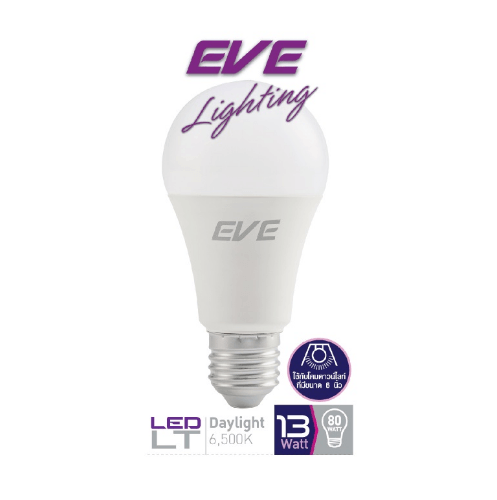 EVE หลอดไฟ LED E27 A60 13W LT แสงเดย์ไลท์