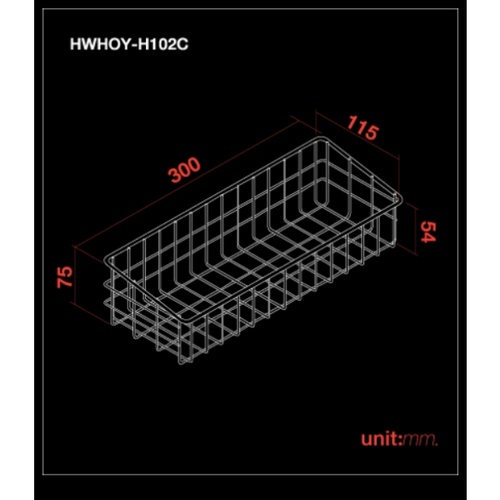 HOY ชั้นวางของเหลี่ยมขนาด30 ซม.สเตนเลส รุ่น HWHOY-H102C สีสเตนเลสเงา