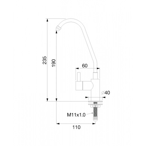 VRH ก๊อกน้ำดื่มสำหรับเครื่องกรองน้ำ แบบตั้งพื้น รุ่น HFVSB-1000W7