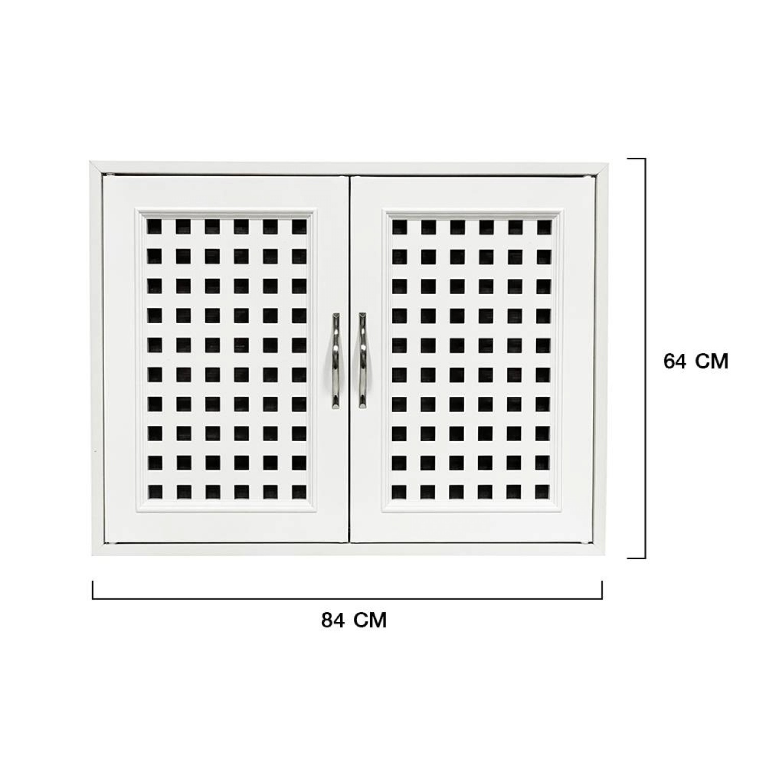 CLOSE บานซิงค์คู่ รุ่น SCOTT ขนาด 84x10x64 ซม.สีขาวลายฉลุ