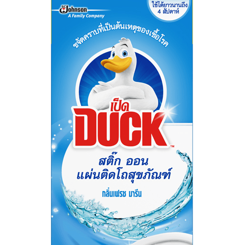 DUCK แผ่นติดดับกลิ่นโถสุขภัณฑ์ ขนาด 30 กรัม สติ๊กออน เฟรช