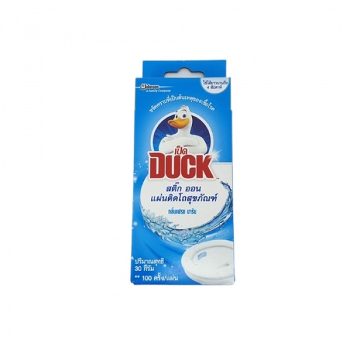 DUCK แผ่นติดดับกลิ่นโถสุขภัณฑ์ ขนาด 30 กรัม สติ๊กออน เฟรช