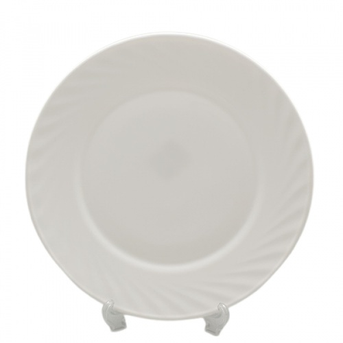 ADAMAS จานโอปอล 10 นิ้ว PLATE-XP100 สีขาว