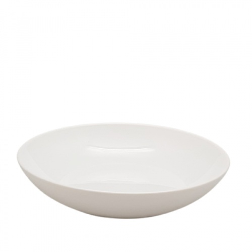 ADAMAS จานทรงลึกโอปอล 8 นิ้ว BOWL-W80 สีขาว